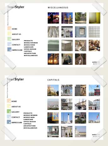 screenshot der tom styler site